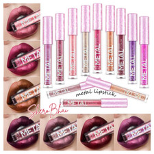 Matte Metallic Glitter & Shimmer Liquid Lipstick Waterproof Lip Gloss Lip Glaze