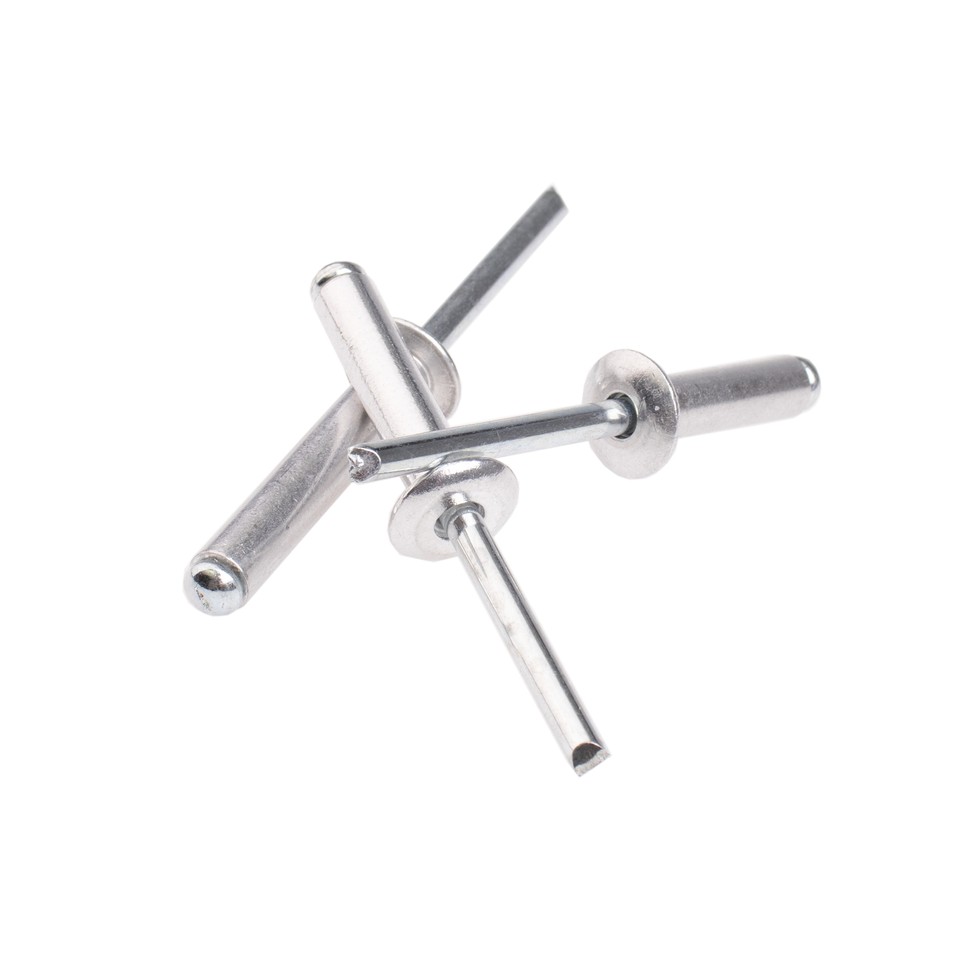 Blindnieten 4,8x14mm Großkopf - 50 Stück Alu/Stahl Nieten