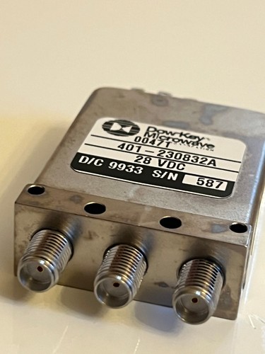 DOWKEY 401-230832A RF SMA FAIL SAFE COAX SWITCH 18GHz 28Vdc SPDT AD2N32 - Picture 3 of 4