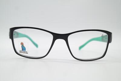 ATOL 414 Noir Vert Ovale Lunettes Monture Neuve