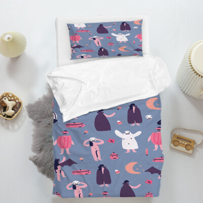 3D Cartoon Pattern Quilt Cover Set Bedding Sets Pillowcases 12