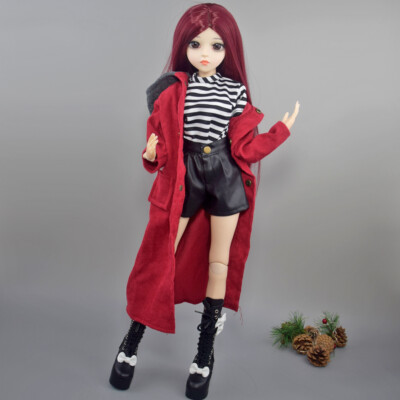 Fashion 1/3 BJD Doll Makeup + Long Hair + Clothes DIY Kids Gift Lifelike Female