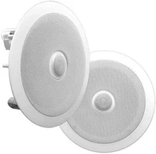 8” Ceiling Wall Mount-Pair of 2-Way Midbass Woofer Speaker Directable 1” Titaniu