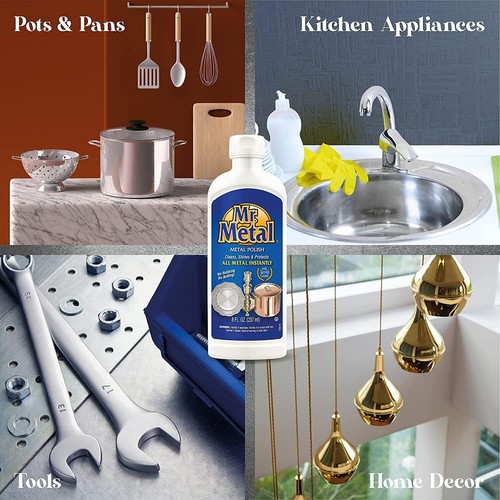 Metal Polish Mr Metal 240ml Cleanes Shines & Protects all Metals - 707284 - Picture 2 of 2