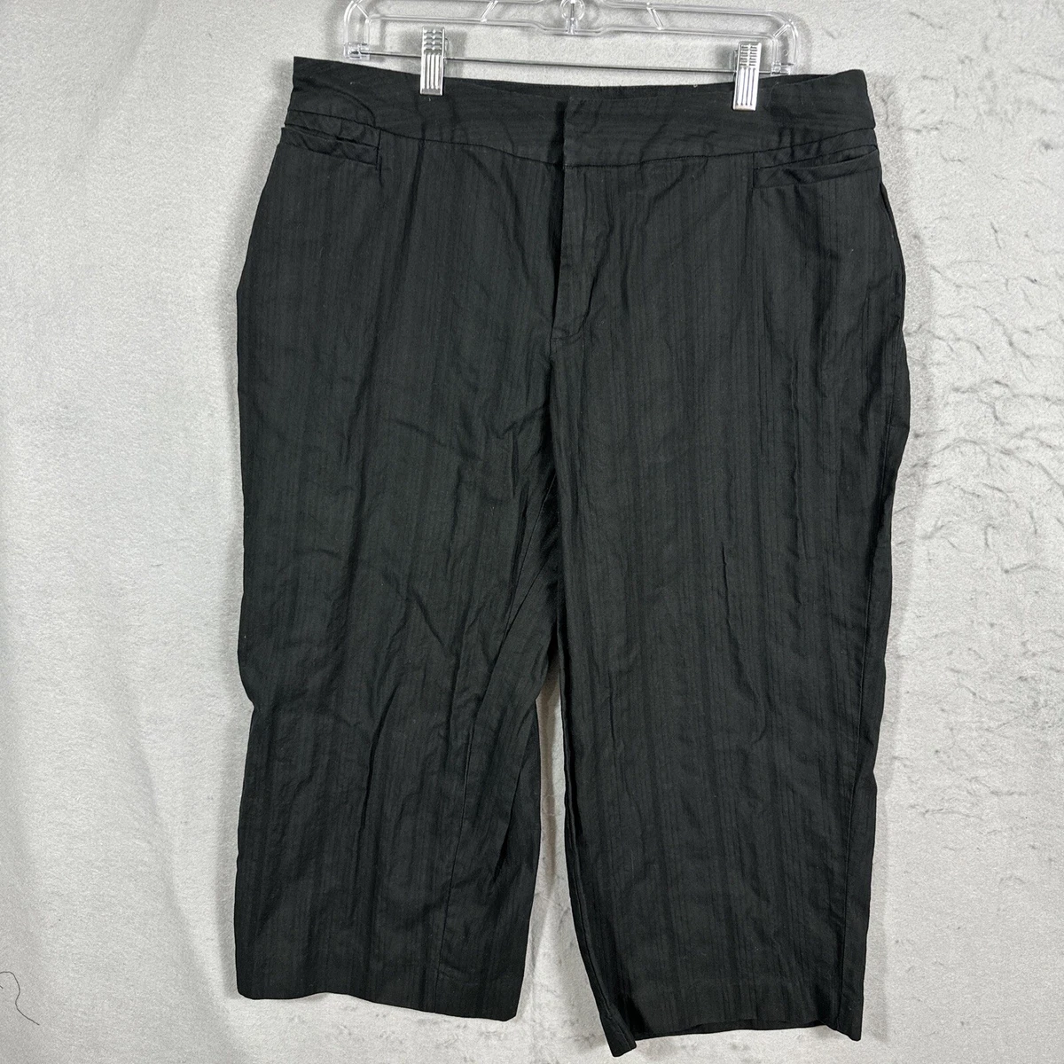 Womens black dress capri pants sale