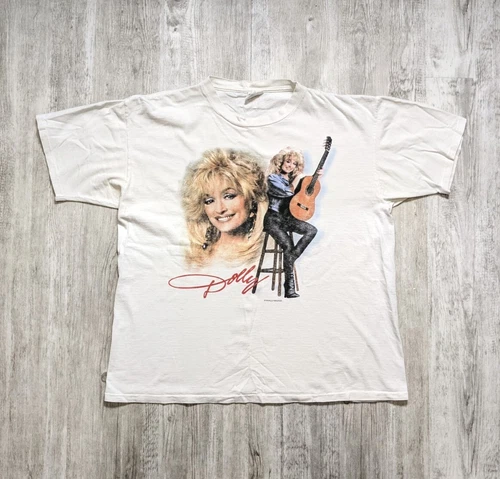 90s Dolly Parton Dollywood Single Stitch T-shirt Siz 1990s vintage concert t-shirt, vintage, size XL, single stitch, B+ condition