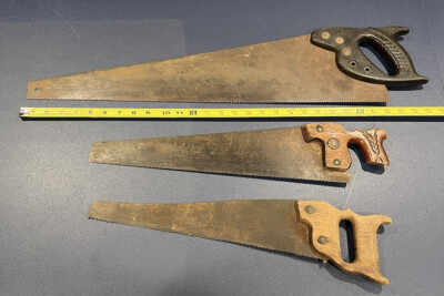 Vintage/Antique Hand Saws Lot of 3 - 1 Is Warranted Superior & 2