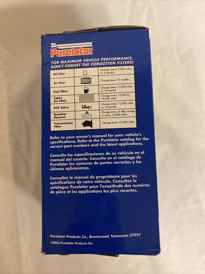 Purolator Fuel Filter F60146 fits select VolksWagen Audi BMW Mercedes Jaguar Foto 2 de 4