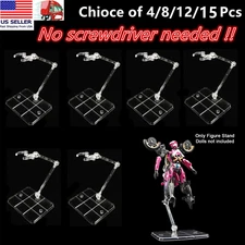 4/8/12/15 Pc HG144 Action Figure Display Holder Base Doll Model Support Stand