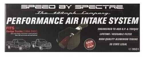 Spectre Cold Air Intake Kit for 1994-2001 Dodge Ram 1500/2500 5.2L/5.9L GAS - Image 4 of 4