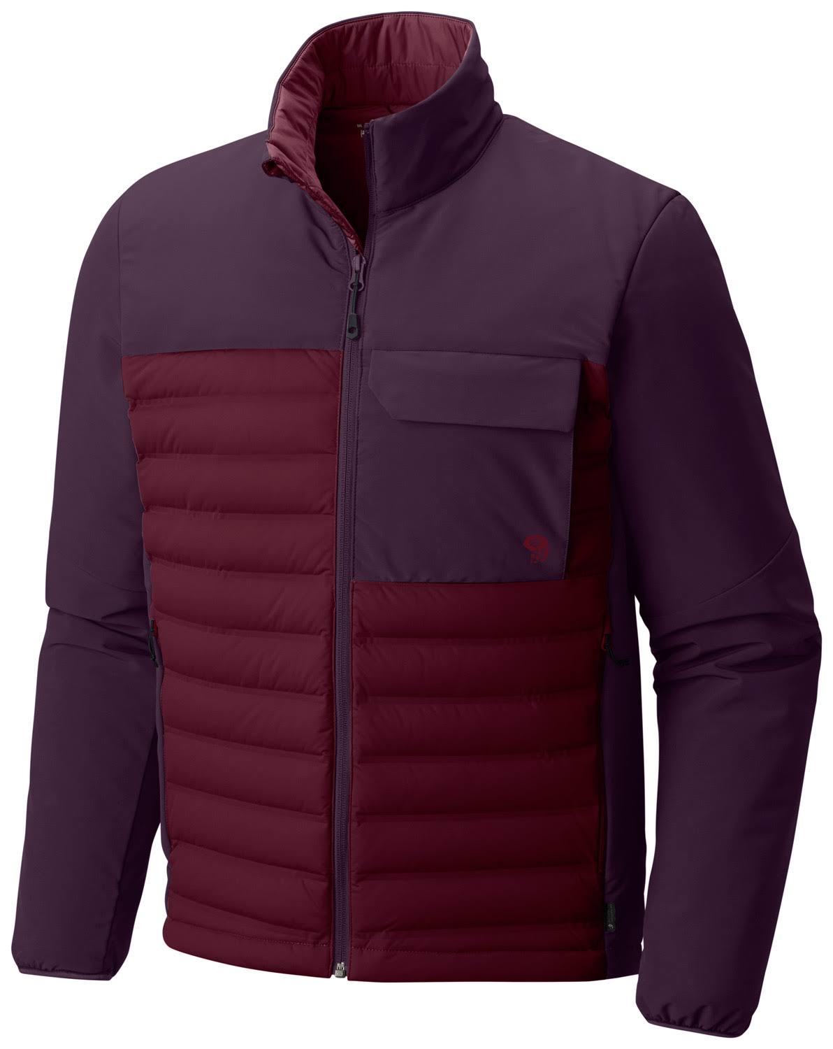Men's Medium Mountain Hardwear StretchDown 750 Down Jacket - Maroon