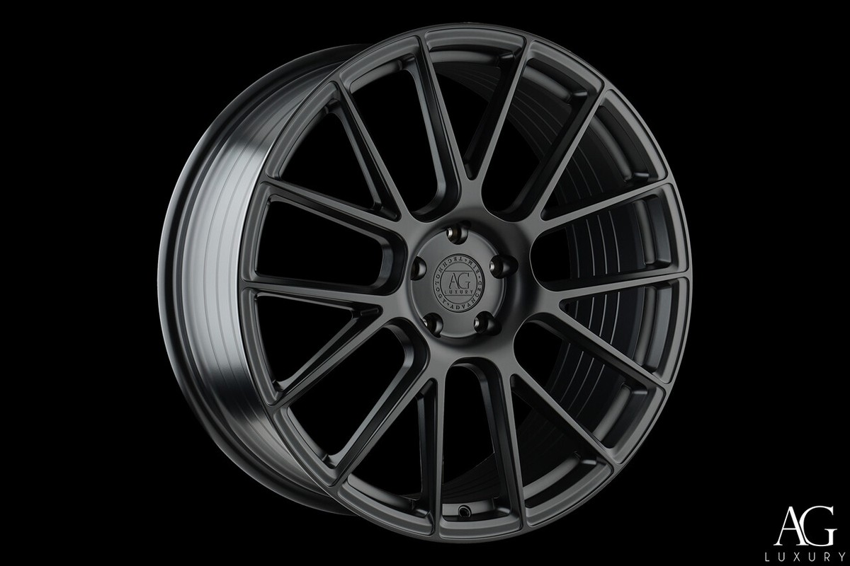 AVANT GARDE VANQUISH : (FULL SET) 24X10 5X130 SATIN BLACK WHEELS
