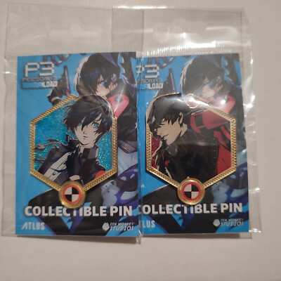 Persona 3 Makoto Yuki And Shinjiro Aragaki All Out Attack Enamel