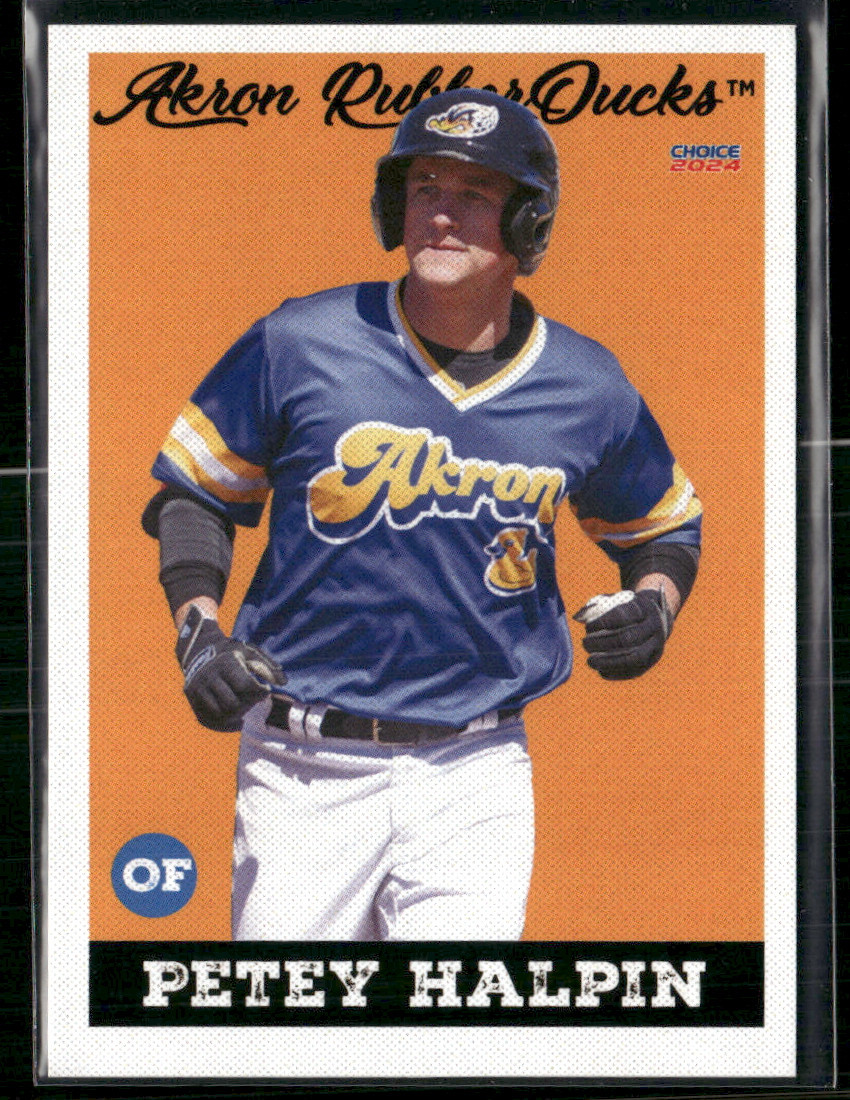 Petey Halpin 2024 Akron Rubberducks Team Set Card