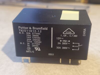 1PCS T92S11D12-12 POTTER & BRUMFIELD DIP RELAY