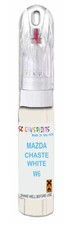 Touch Up Pen Mazda B Series Chaste White Code W6 Paint Scratch Stone Repair