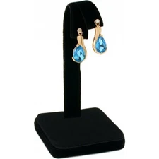Black Velvet Earring Display Jewelry Showcase Counter 4"