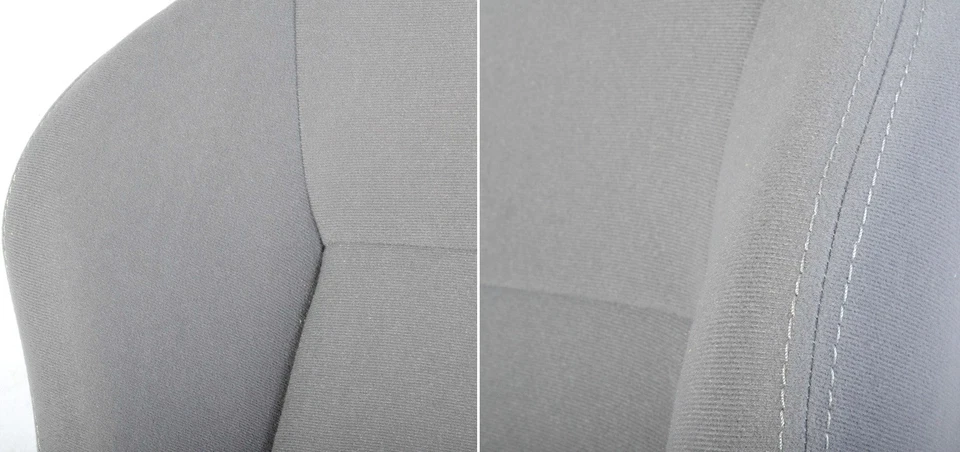 NOVO 1 PAR DE ASSENTOS DE CORRIDA RECLINÁVEIS DE TECIDO CINZA PARA CHEVROLET ***** - Imagem 3 de 4