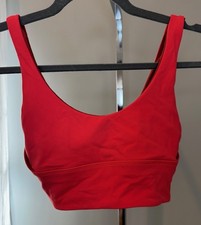 Lululemon Align Reversible Bra Light Support A/B Cup Cayenne/Carnation Red Sz 4