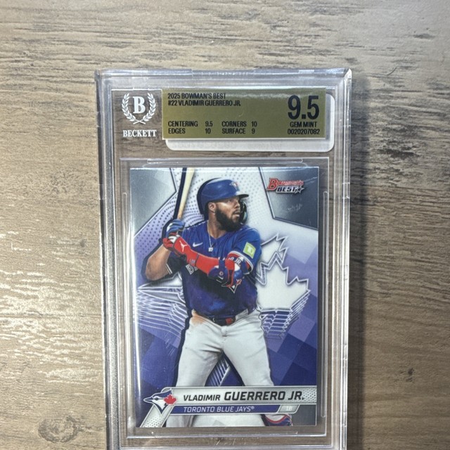 Topps 2025 Bowman's Best Vladimir Guerrero Jr. #22 Blue Jays Base BGS 9.5