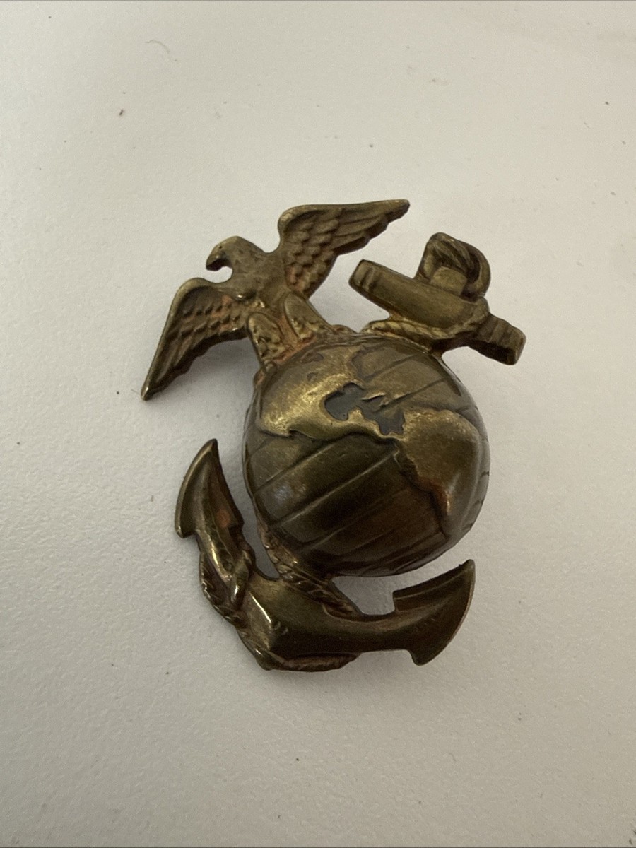 Vintage WW1 USMC Marine Corps EGA Cap Badge Insignia Screw Back | eBay