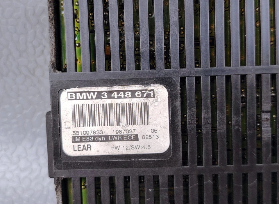 BMW X3 E83 LEAR HEADLIGHT LIGHT CONTROL MODULE 3448671 - Image 4 of 4