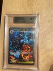 2025 POKEMON PFL EN-PHANTASMAL FLAMES #125 MEGA CHARIZARD X EX Beckett BGS 9.5