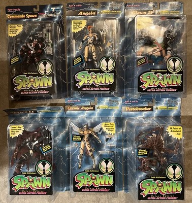 McFarlane Toys SPAWN Ultra-Action Figures Lot Of 6 CLOWN Angela VERTEBREAKER New