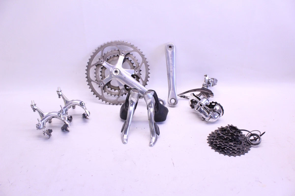 Vintage Shimano Dura Ace 7700 Complete Groupset Triple Long Cage