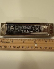 Vintage Hohner Auto-Valve Harp Harmonica Key C w Box Instructions Prewar Germany
