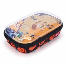 Basketball Clear Top Pencil Case For Kids Durable Pen Box School Storage