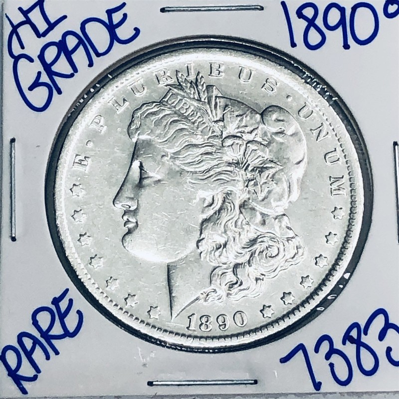 1890 O MORGAN SILVER DOLLAR AUTHENTIC HI GRADE U.S. MINT COIN FREE SHIPPING 7383