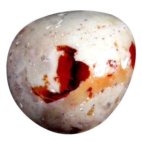 10.55 ct Pear Cabochon (16 x 15 mm) Un-Heated Mexico Matrix Fire Opal Gemstone