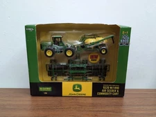 1/64 Ertl Farm Toy John Deere 9320 With 1890 AIR SEEDER SET & Commodity Cart