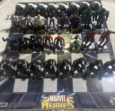Marvel Heroes Schach 2003 - Wählen Sie Ihr Spiel 32 Teile & Brett (ohne Box)