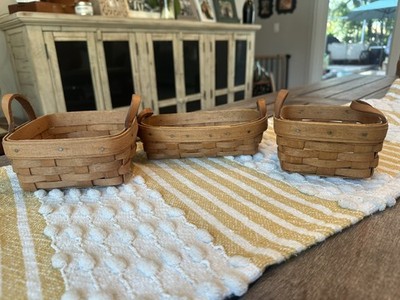 Longaberger 1990 s Herb Basket Set of 3 | Lavender, Basil & Ivy Baskets |