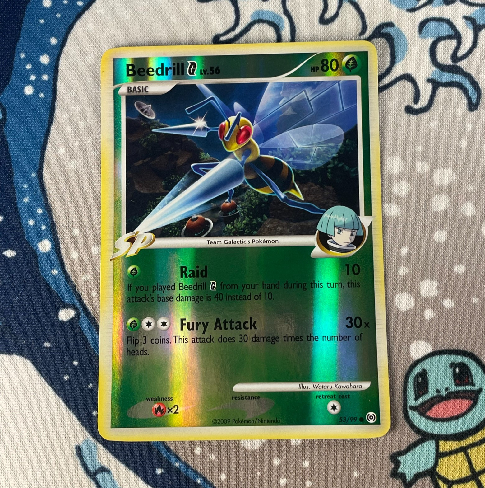 Beedrill G 53/99 Reverse Holo Platinum Arceus Pokemon Card 2009 LP