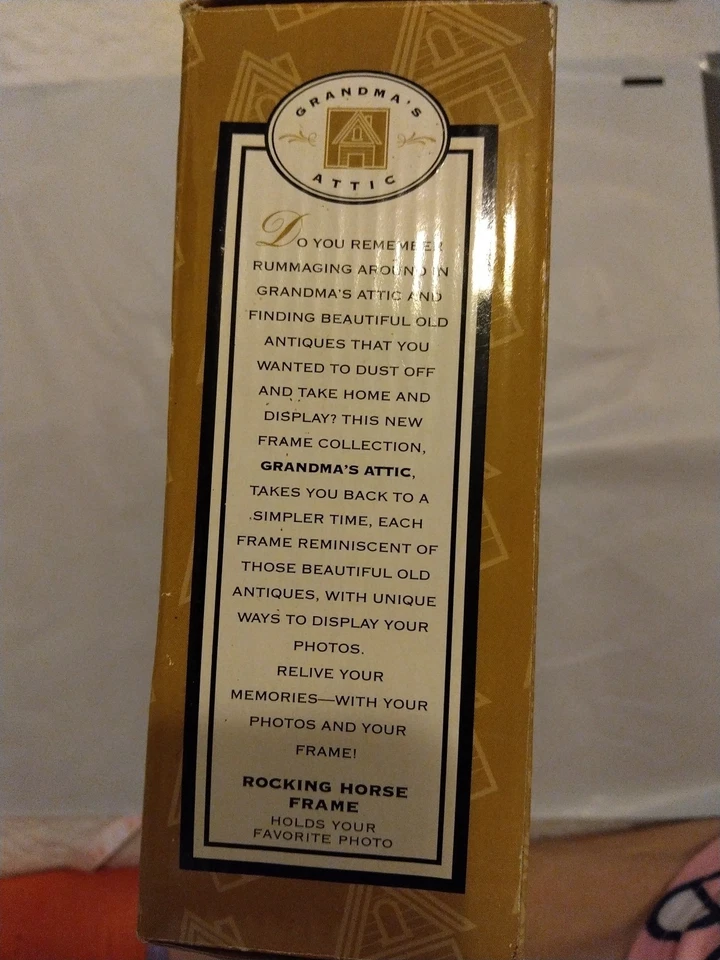 Grandma’s Attic Rocking Horse Pictute Frame - Holds A 2.5” X 3”Photo - Image 2 of 4