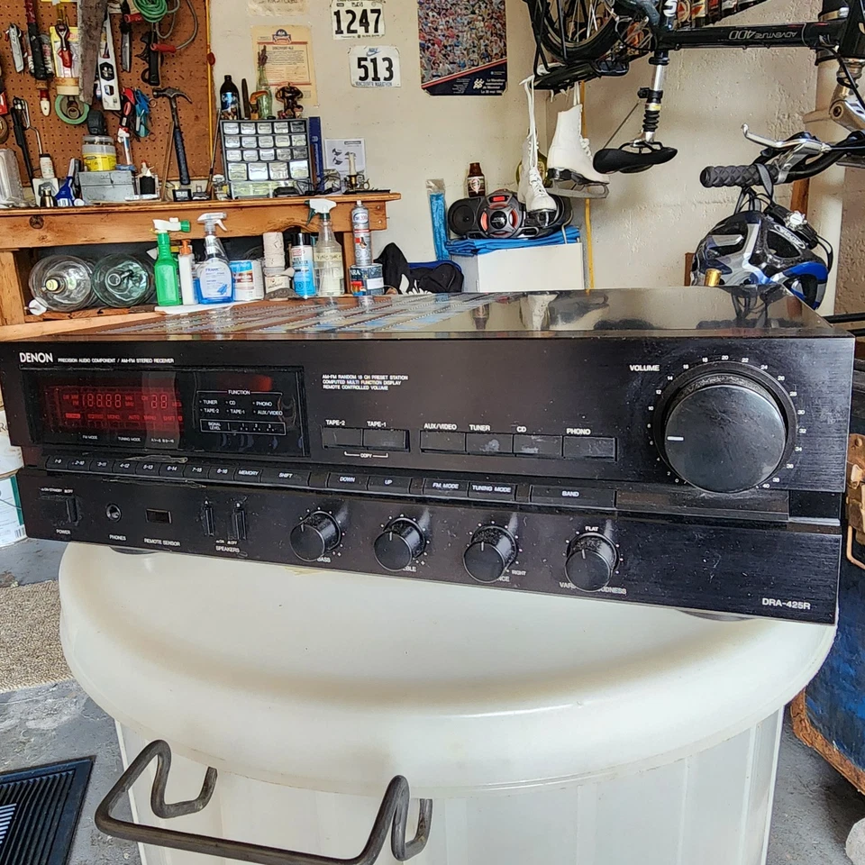 Denon DRA-425R Precision Audio Component AM/FM Stereo Receiver-TESTED/WORKS - Image 3 of 4