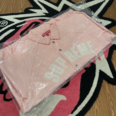 Supreme Arc Denim Coaches Jacket (SS25) – Pink – Size Large