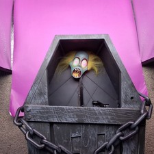 Gemmy Animated Halloween Pop Up Skeleton Coffin 18? Decoration