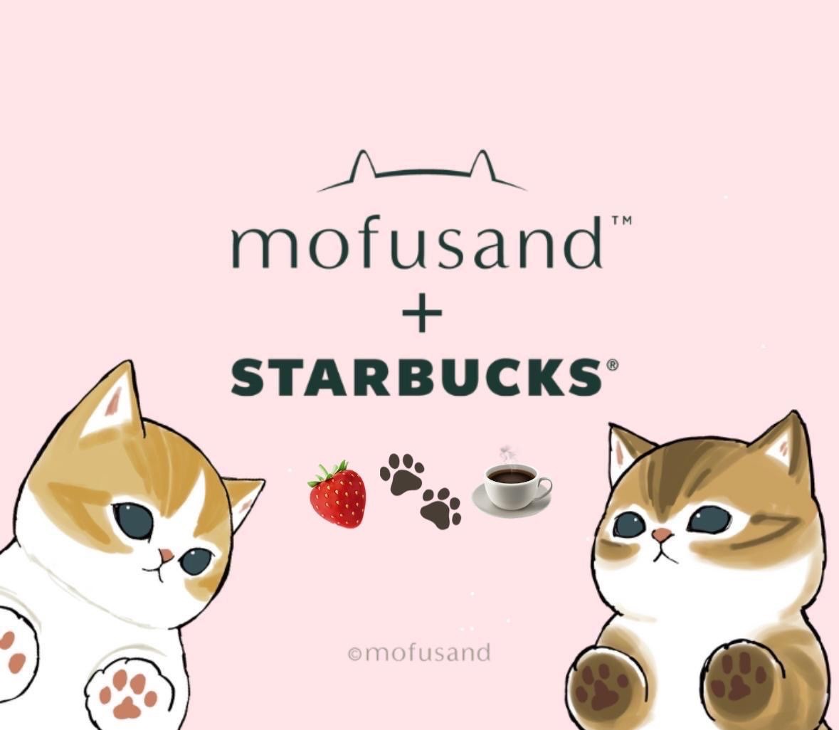 Mofusand™ + Starbucks® Strawberry 2025 Singapore Collection