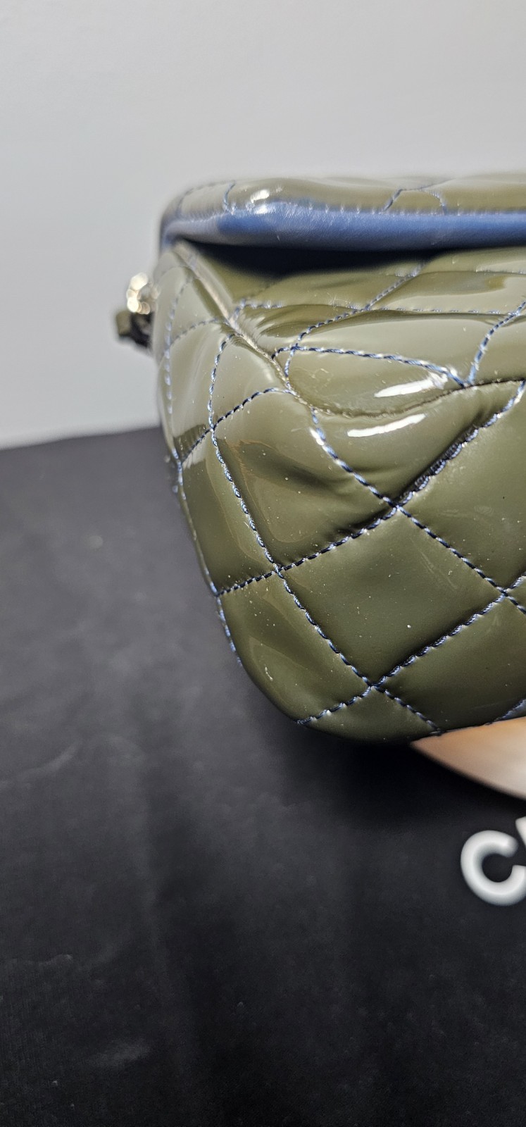 Chanel Mini Rectangular Flap Green Patent Leather… - image 8