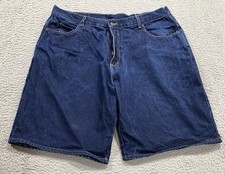 Pantalones Cortos Solo Semore Para Hombres 42 Azul Denim Jean Hecho en EE. UU. 5 Bolsillos Largo Tiro Alto