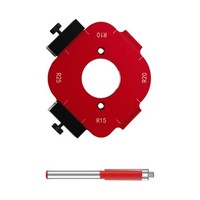 Eurowagens 4-In-1 HolzfräSen Schablone Winkel Positionierung Eckenradius