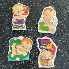 Lot Of 4 Vintage Inflatable Bath Toys Italian Tenderly 1994 Italiano Gonfiabili