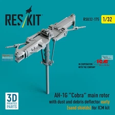 RESRSU320175U 1:32 ResKit AH-1G Cobra Main Rotor Early (ICM kit)