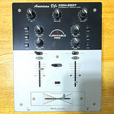 American DJ XDM-250T 2-Channel Analog Tabletop DJ Mixer w/ Line/Phono Switch Up