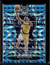 2023-24 Panini Mosaic #198 Myles Turner Reactive Blue
