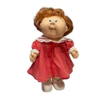 Vintage Cabbage Patch Kid Doll Red Corn Silk Hair Green Eyes 79/1983 O.A.A #21